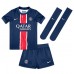 Paris Saint-Germain Bradley Barcola #29 Hjemmedraktsett Barn 2024-25 Kortermet (+ Korte bukser)